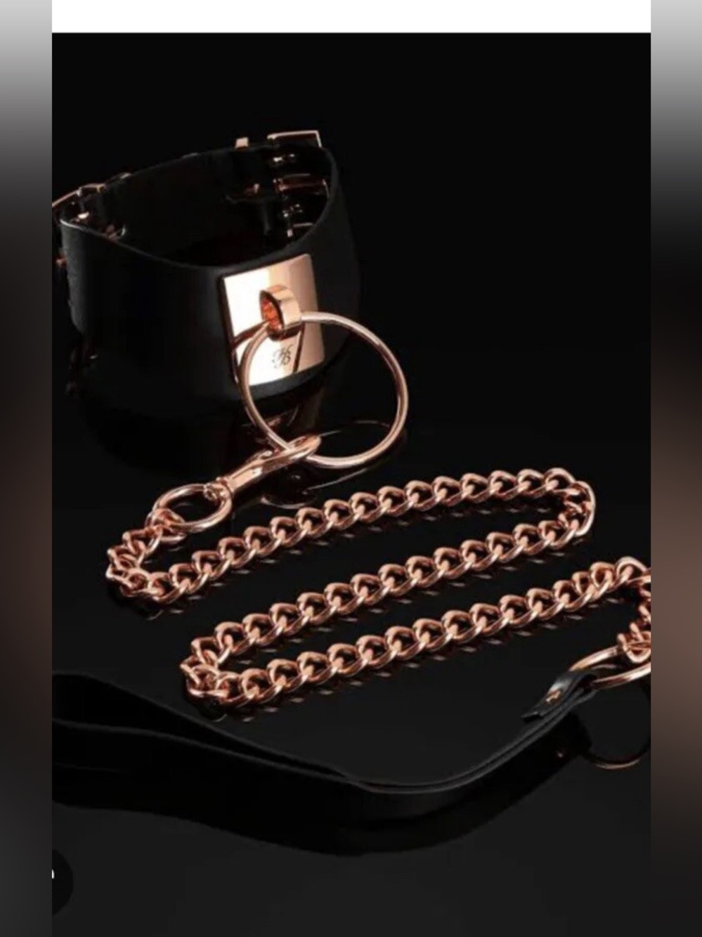 Honey Birdette Rose Gold Equestrian Collar and Chain
